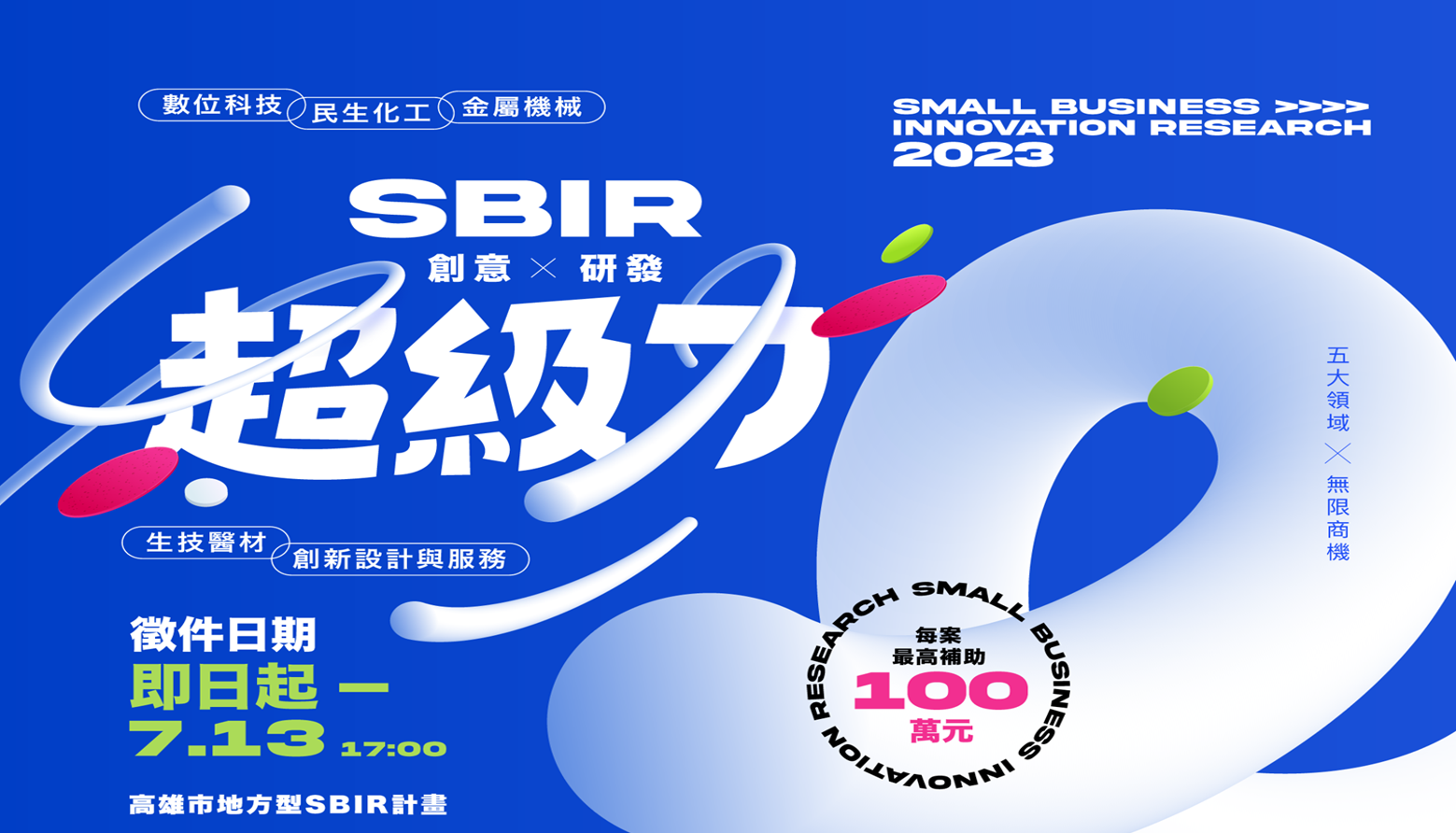 高雄市112年度地方產業創新研發推動計畫(SBIR)